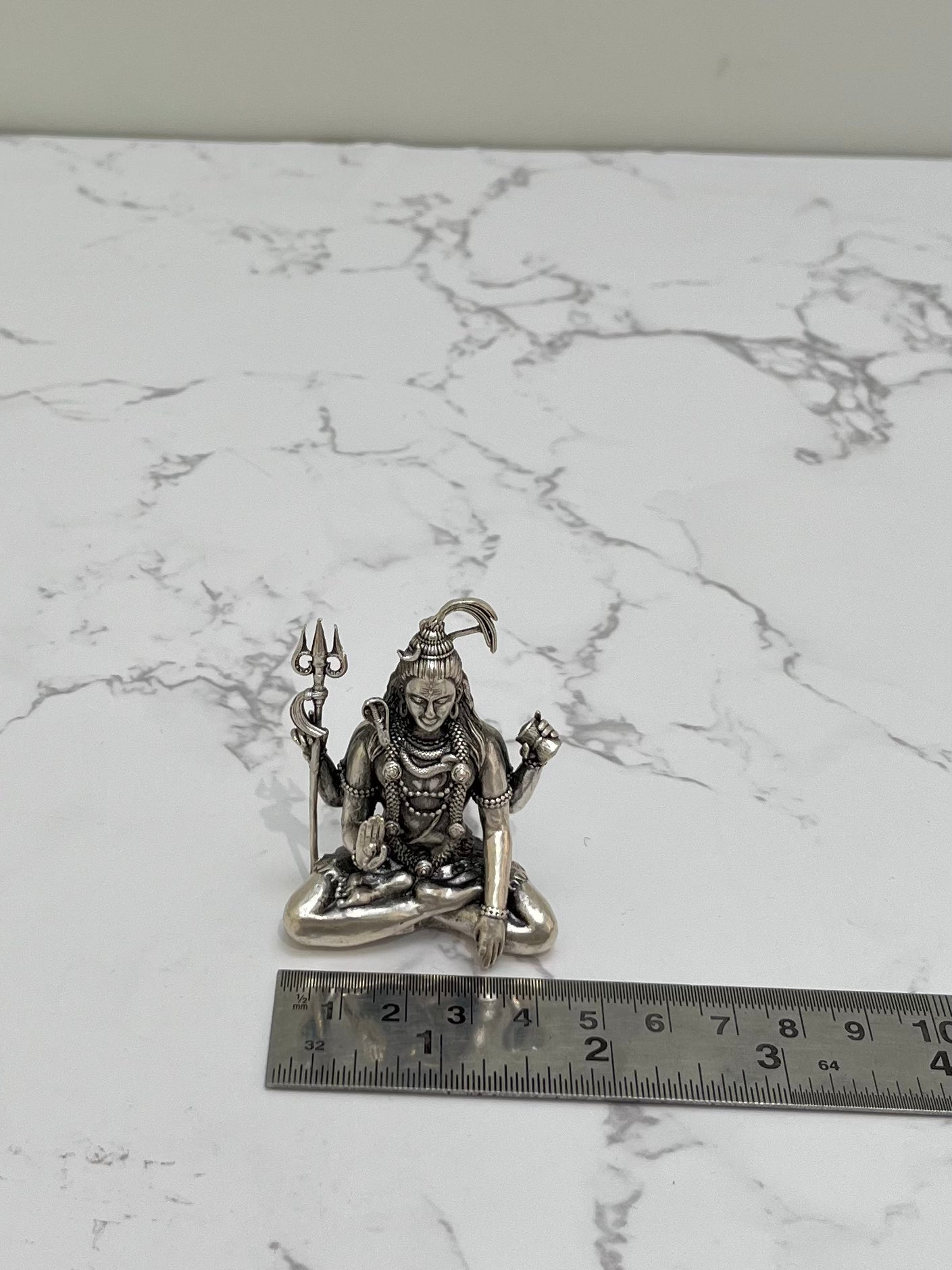 SILVER SHIVA IDOL