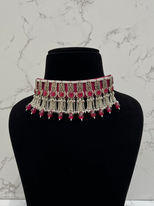PINK CHOKER NECKLACE