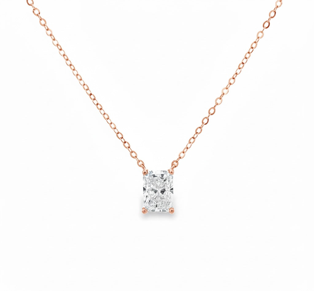 RADIANT SOLITAIRE NECKLACE