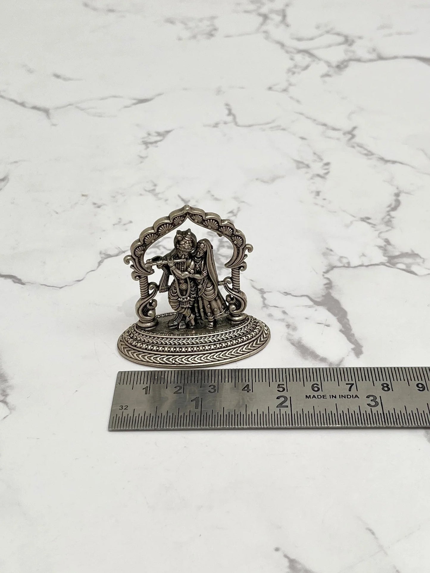 SILVER RADHA KRISHNA IDOL