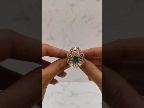 PEACOCK MOISSANITE RING