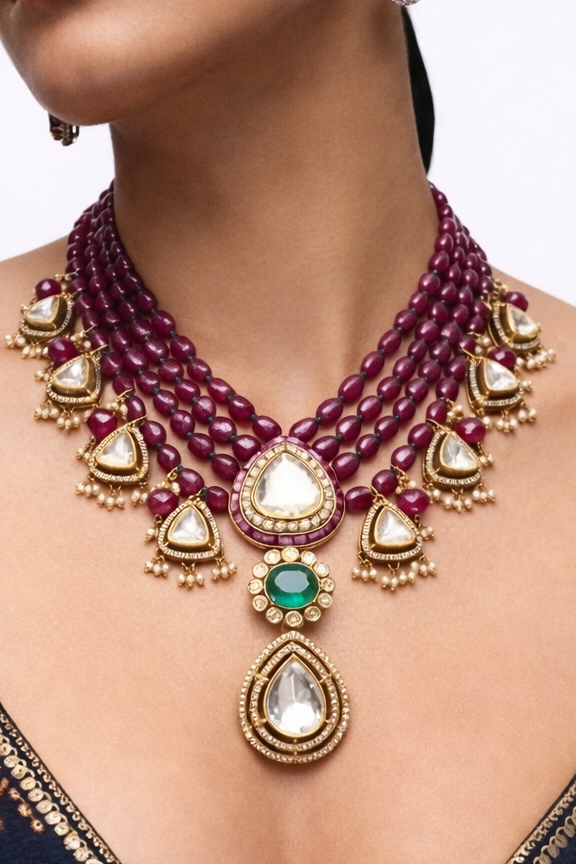 MOISSANITE BRIDAL NECKLACE