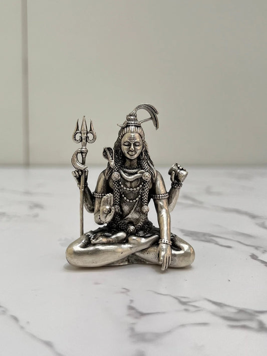 SILVER SHIVA IDOL