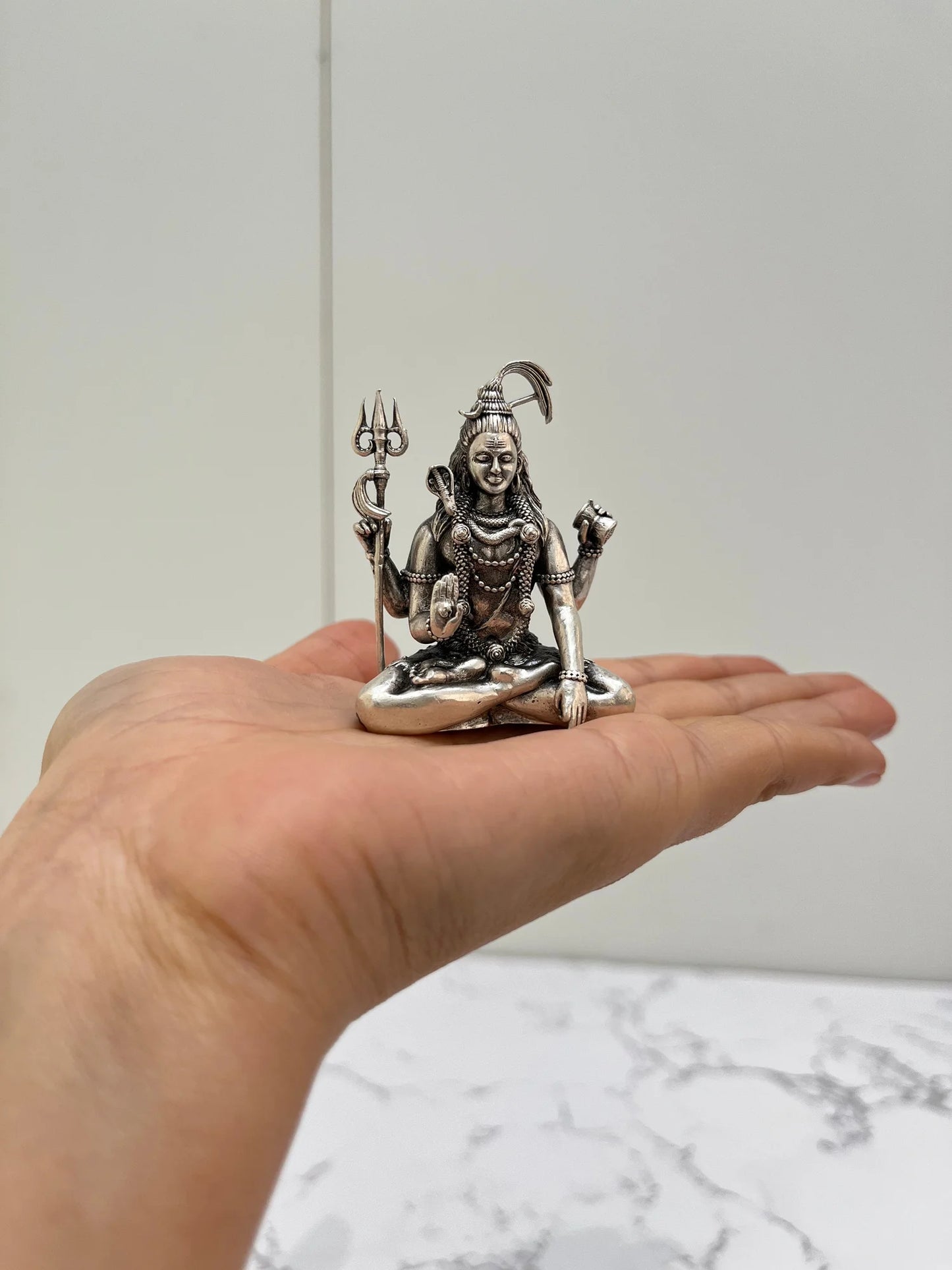 SILVER SHIVA IDOL