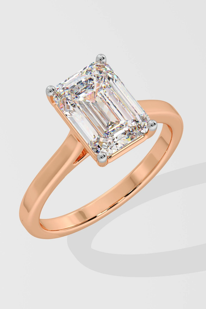 EMERALD SOLITAIRE RING