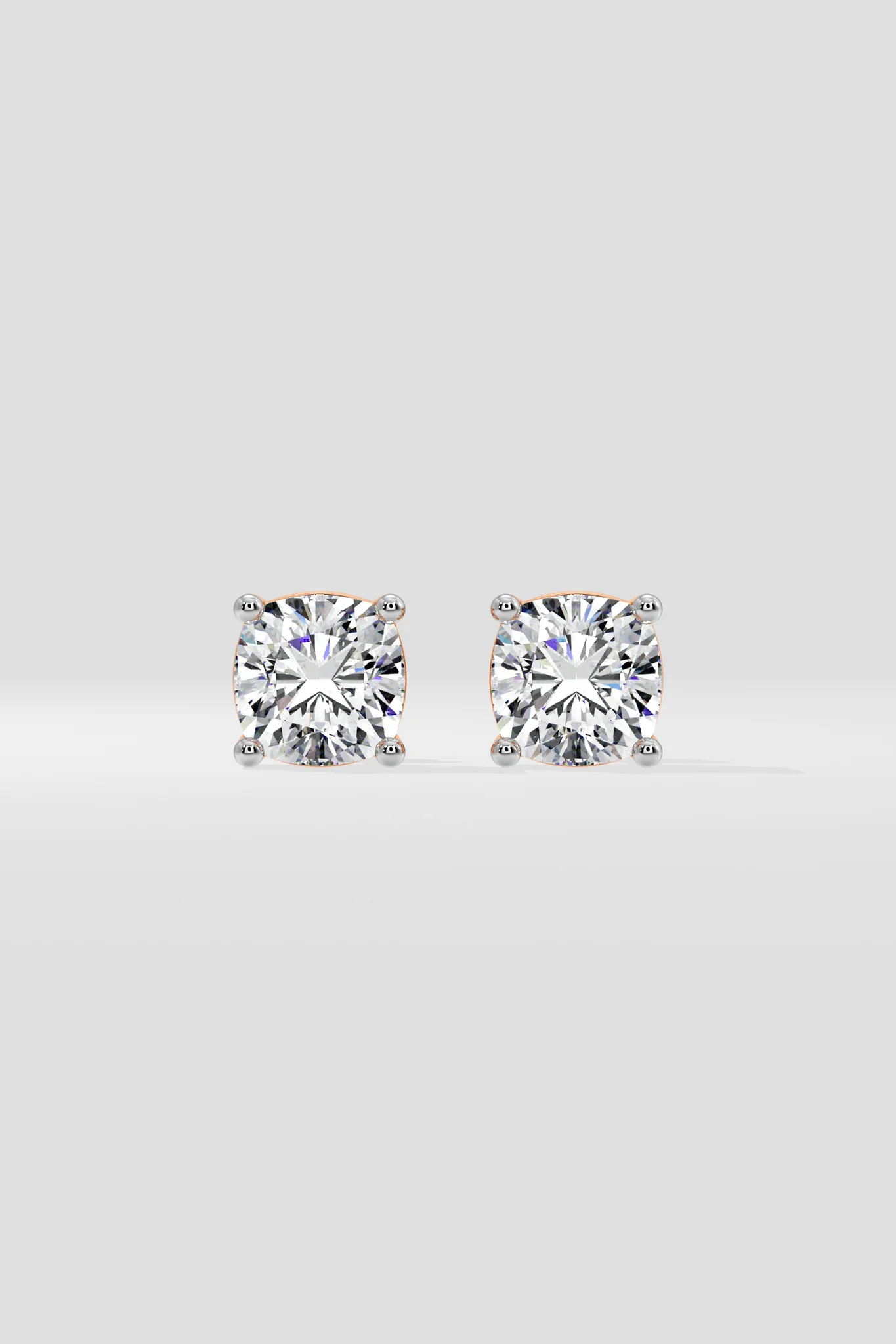 CUSHION SOLITAIRE EARRINGS