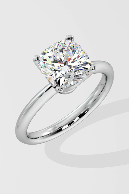 CUSHION SOLITAIRE RING
