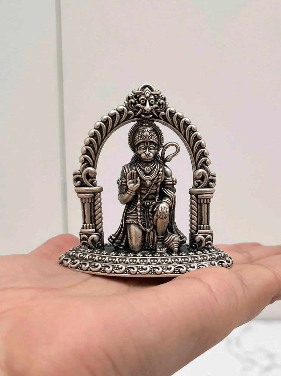 SILVER HANUMAN IDOL