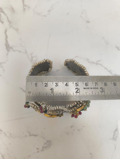 SILVER BRIDAL CUFF KADA