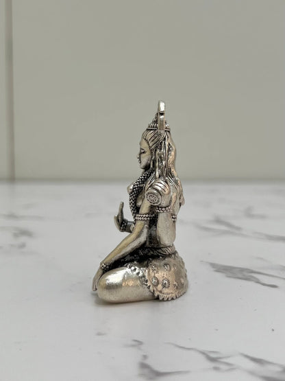 SILVER SHIVA IDOL