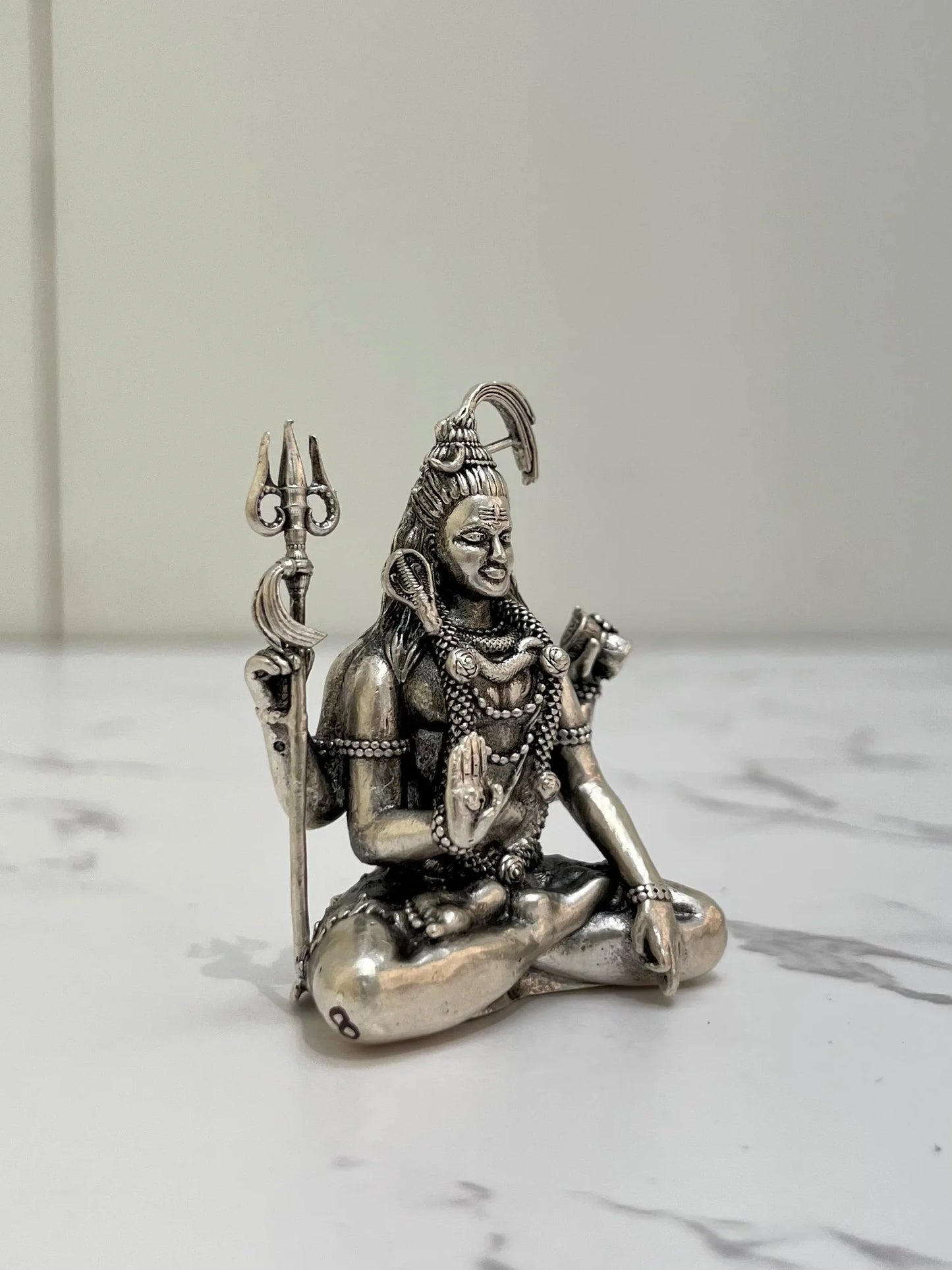 SILVER SHIVA IDOL