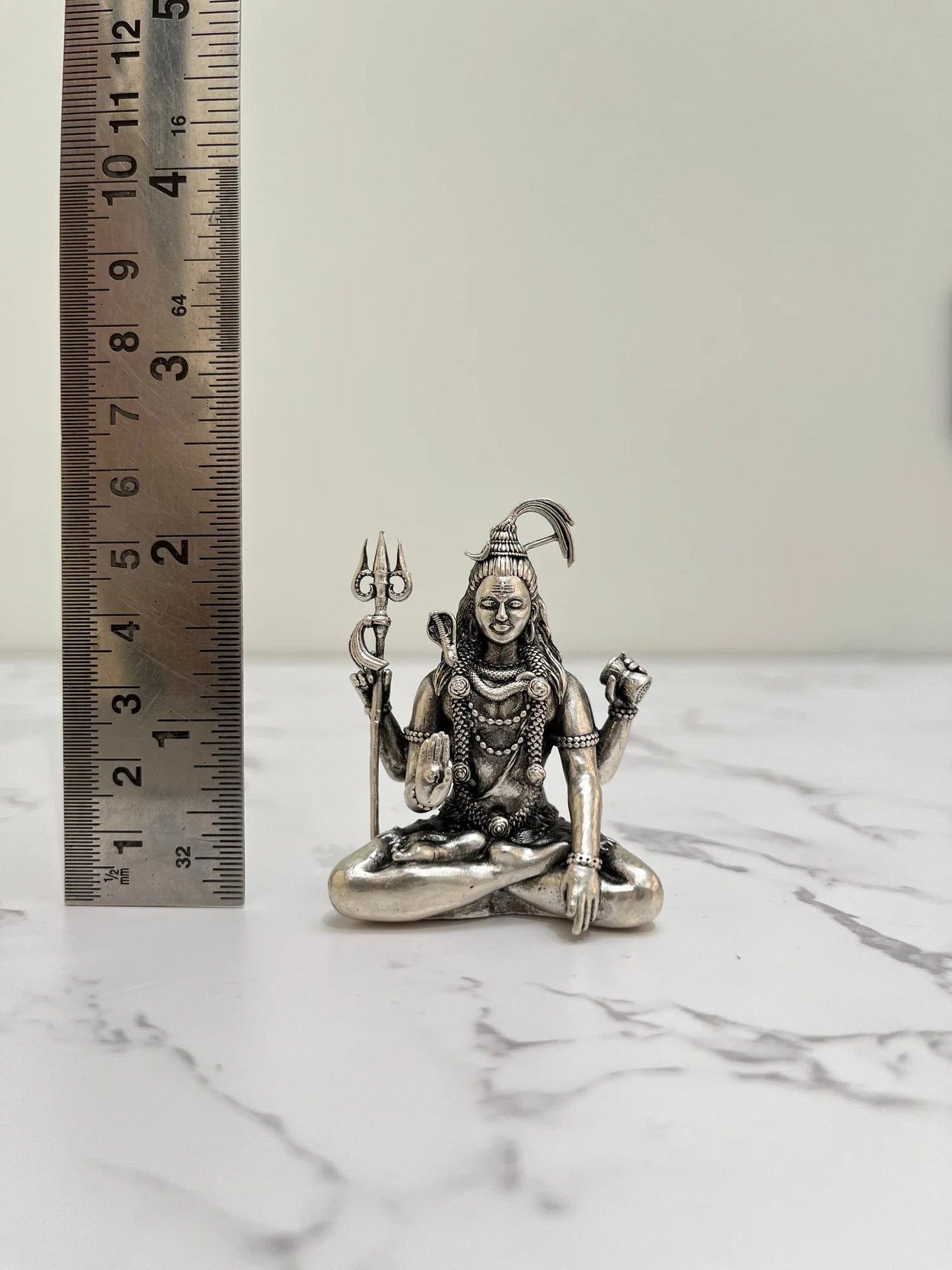SILVER SHIVA IDOL