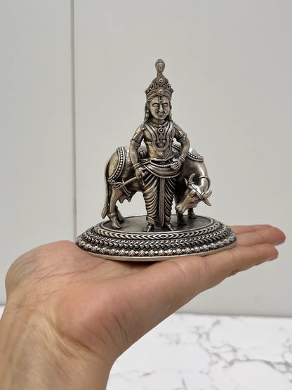 925 KRISHNA COW IDOL