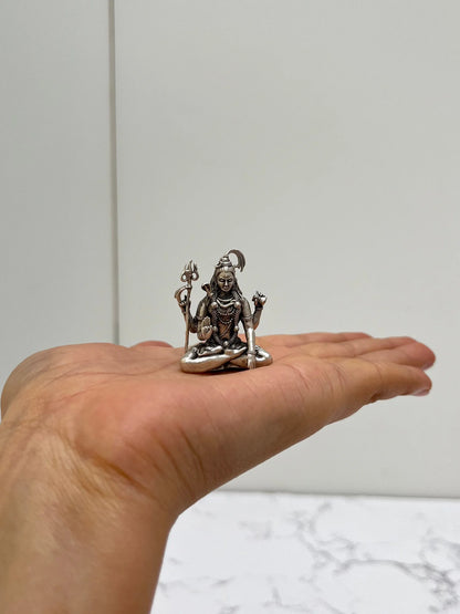 SILVER SHIVA IDOL