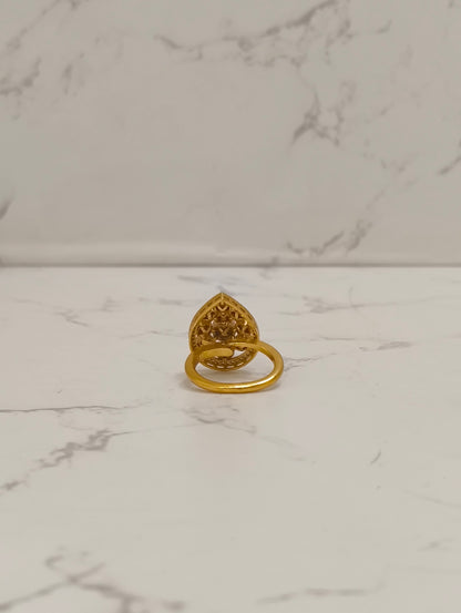 MOISSANITE POLKI RING