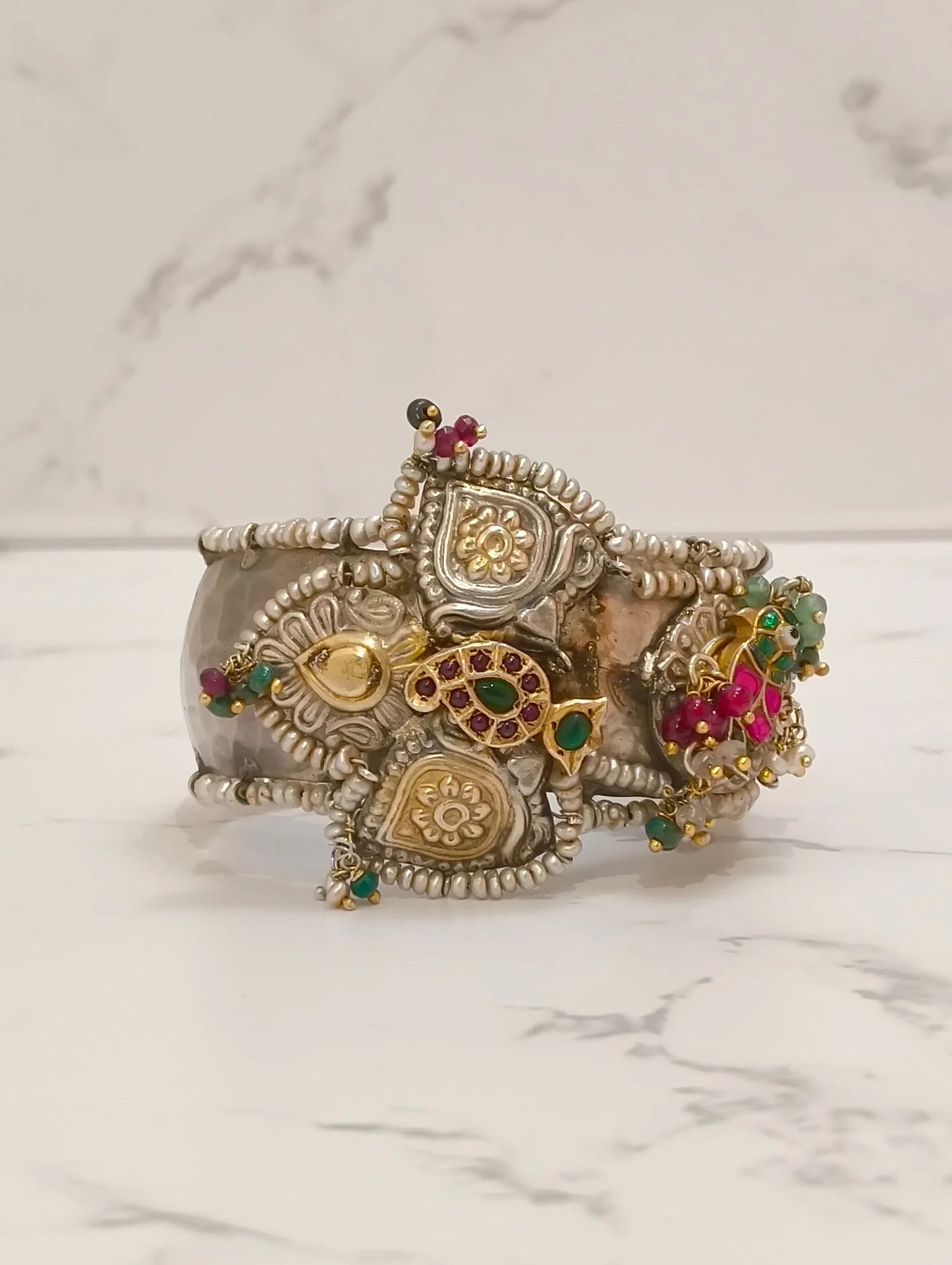 SILVER BRIDAL CUFF KADA