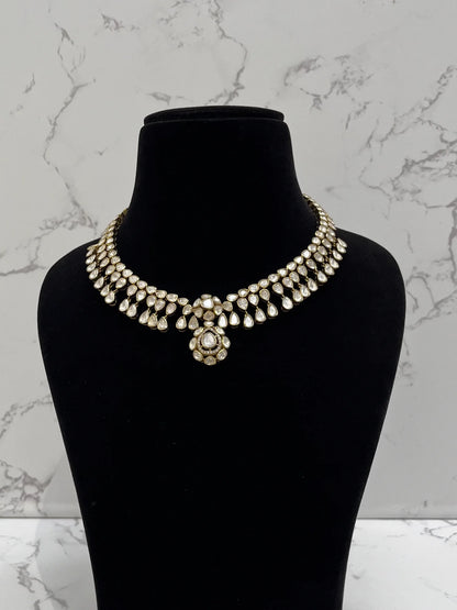 MOISSANITE POLKI NECKLACE
