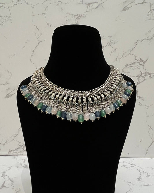 MULTICOLOUR STONE NECKLACE