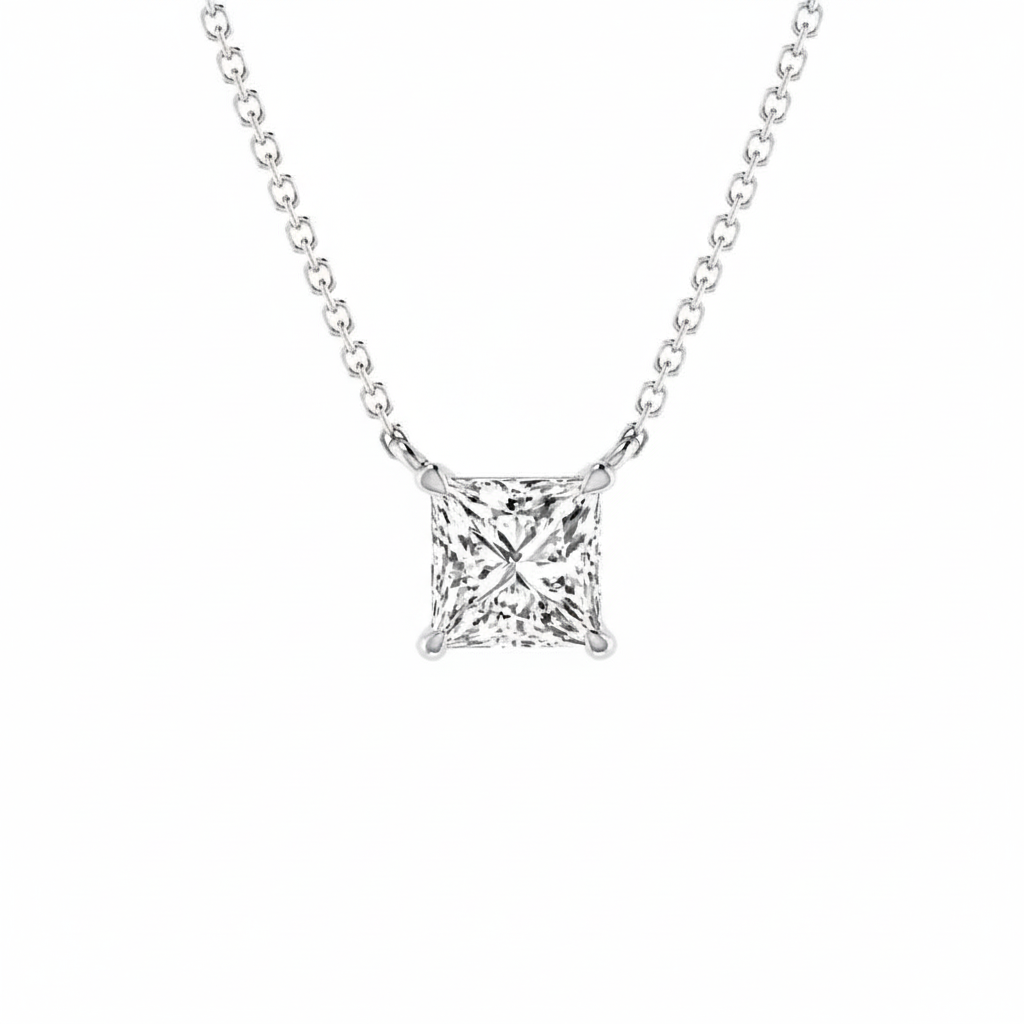 PRINCESS SOLITAIRE NECKLACE
