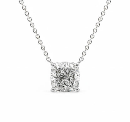 CUSHION SOLITAIRE NECKLACE