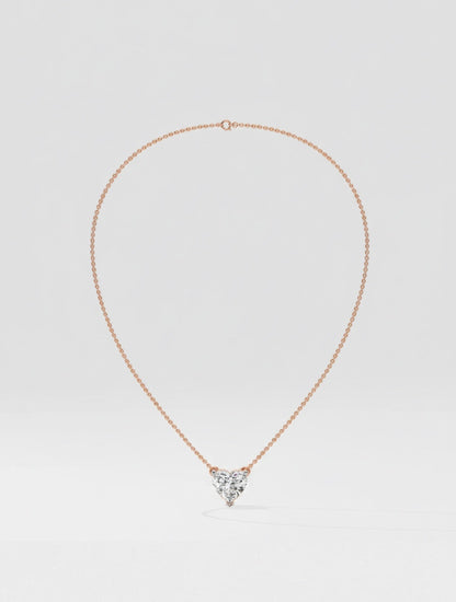 HEART SOLITAIRE NECKLACE