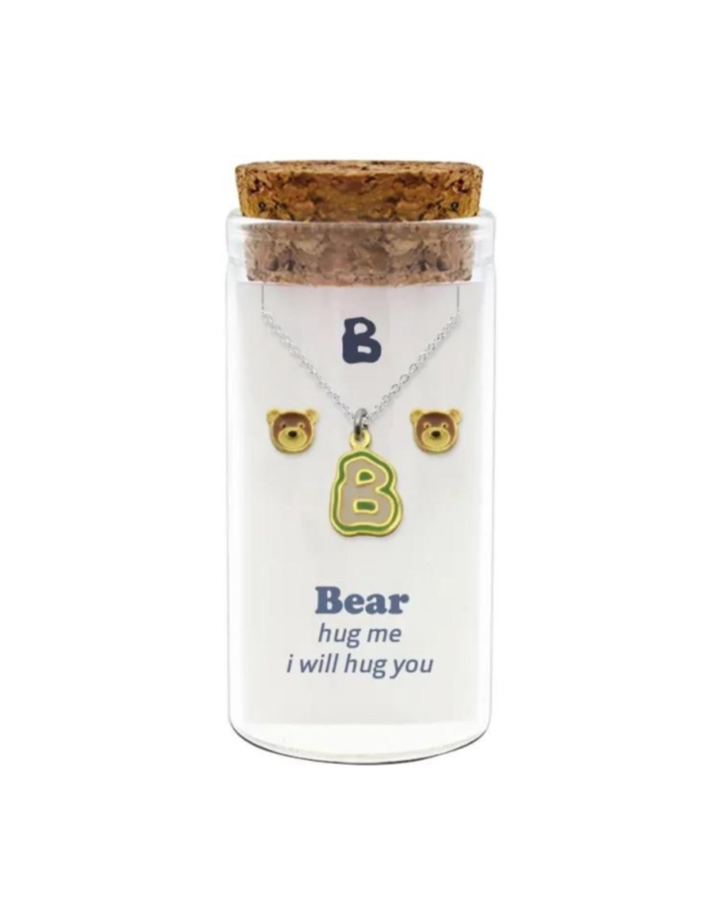 INITIALS NECKLACE & ANIMAL STUDS