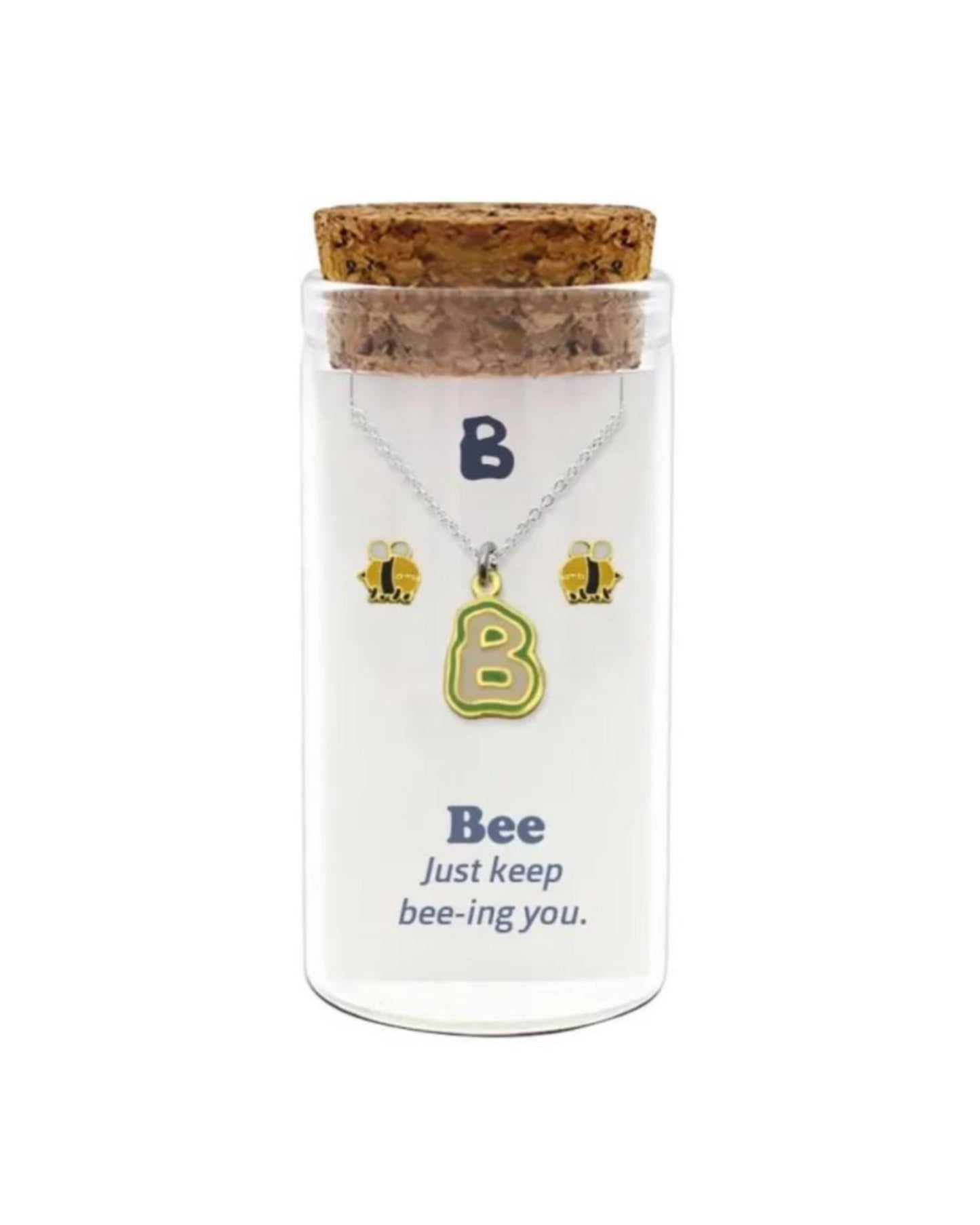 INITIALS NECKLACE & ANIMAL STUDS