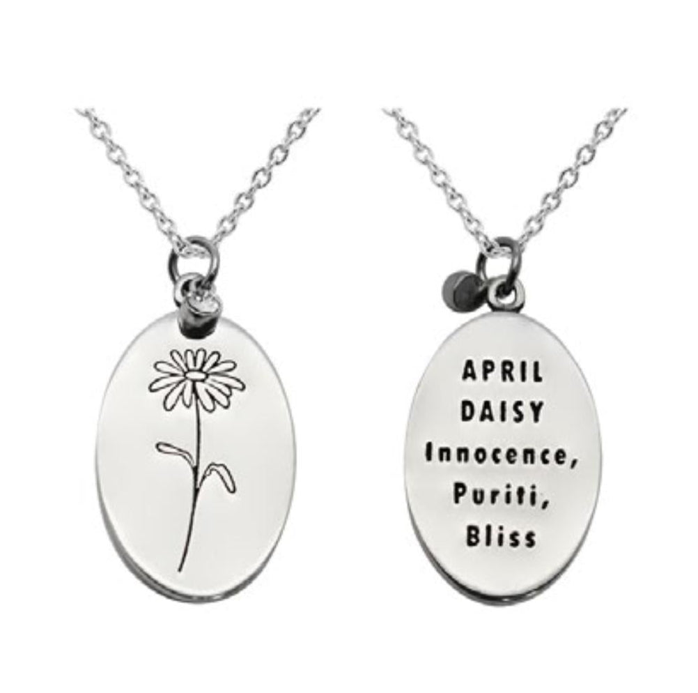 BIRTHDAY FLOWER & STONE NECKLACE