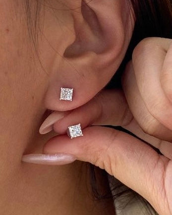 PRINCESS SOLITAIRE EARRINGS
