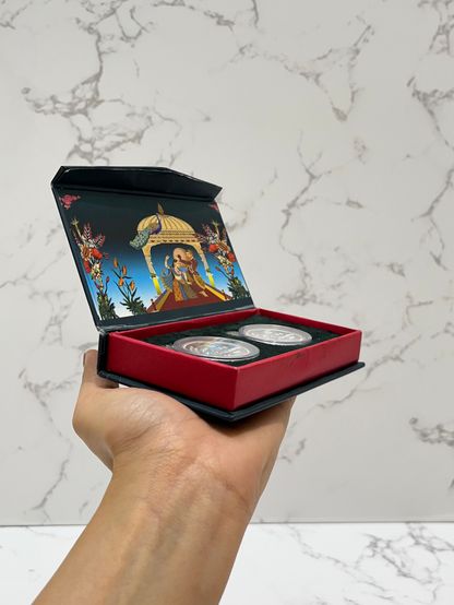 RADHA KRISHNA COIN SET