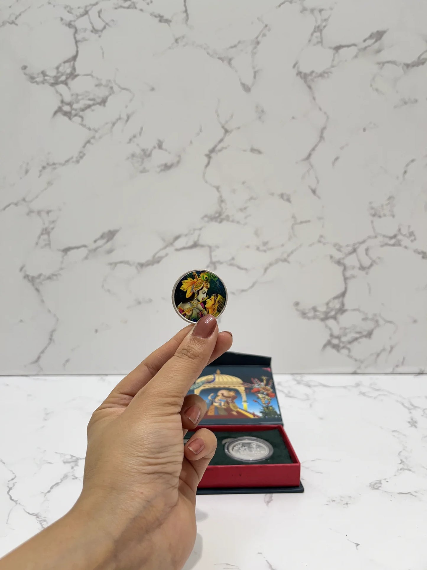 RADHA KRISHNA COIN SET