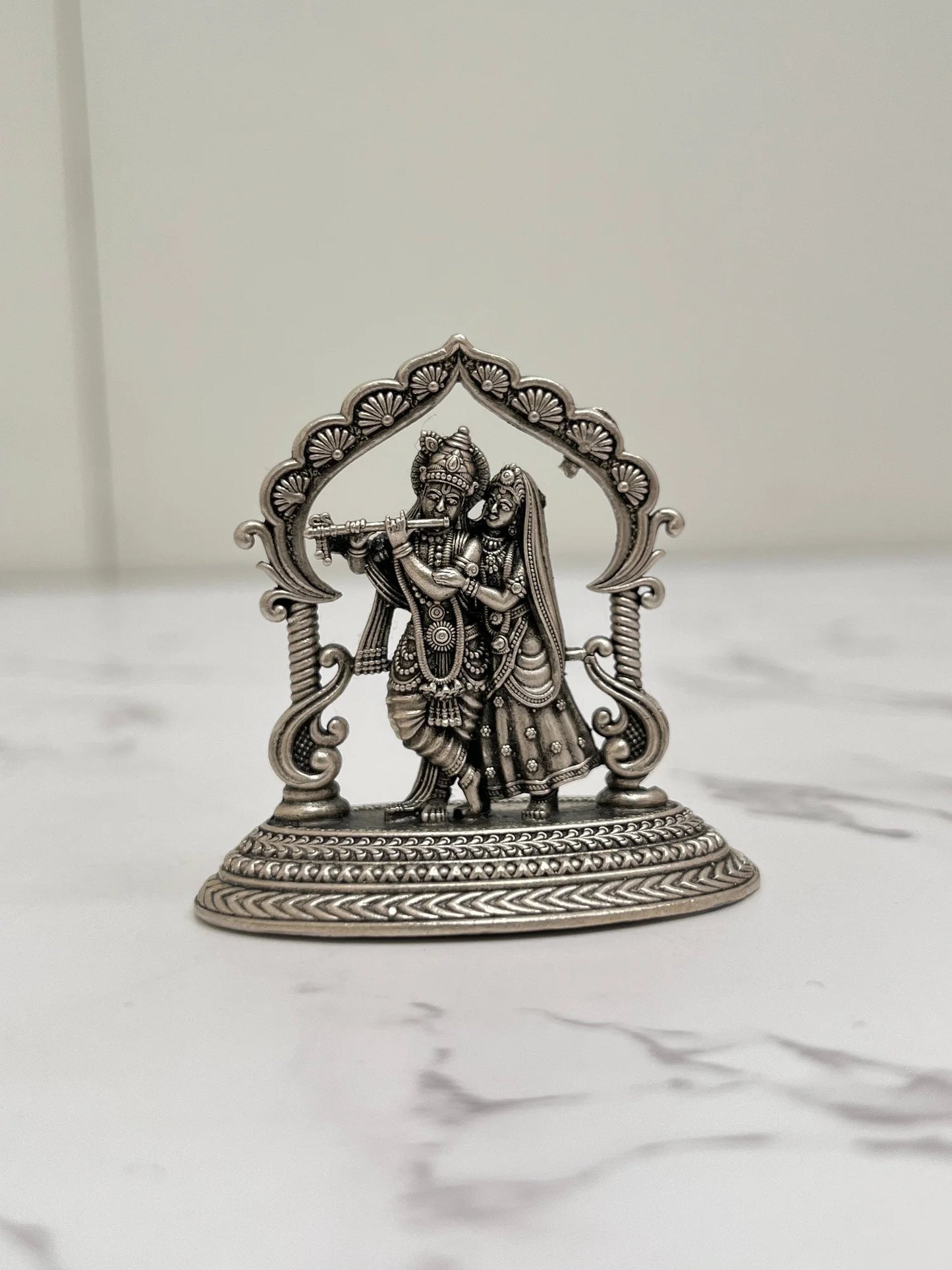 SILVER RADHA KRISHNA IDOL