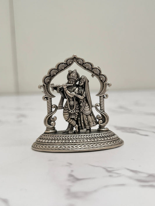 SILVER RADHA KRISHNA IDOL