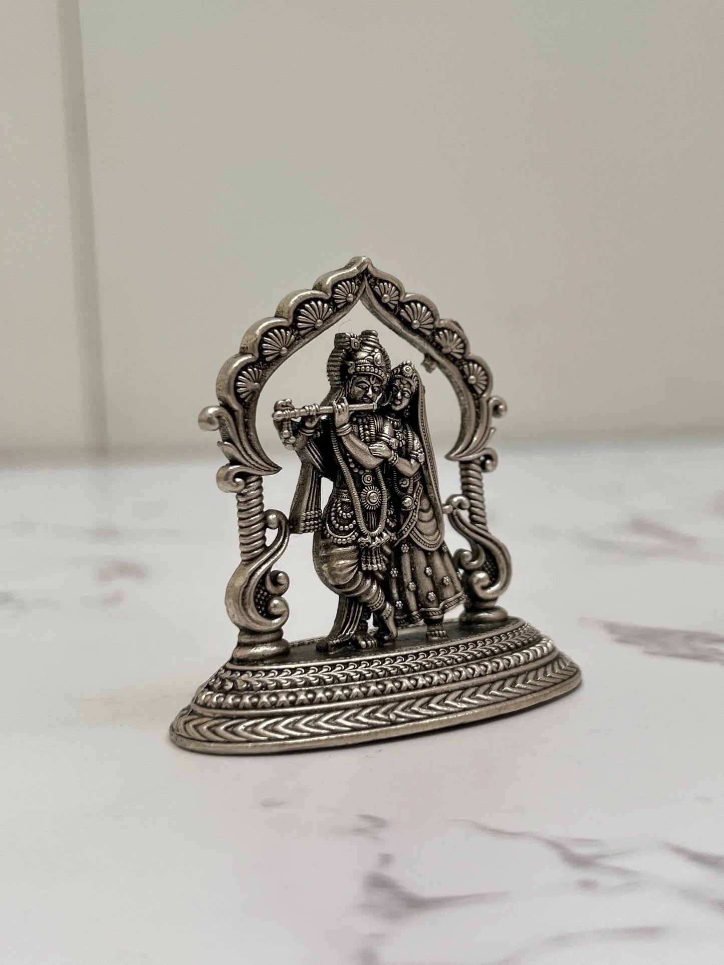 SILVER RADHA KRISHNA IDOL