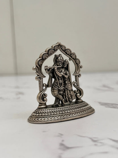 SILVER RADHA KRISHNA IDOL