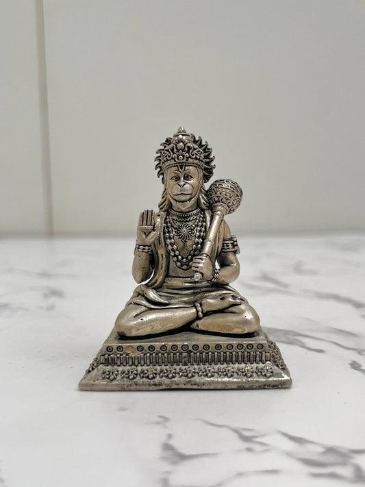 SILVER HANUMAN IDOL