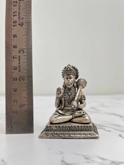 SILVER HANUMAN IDOL