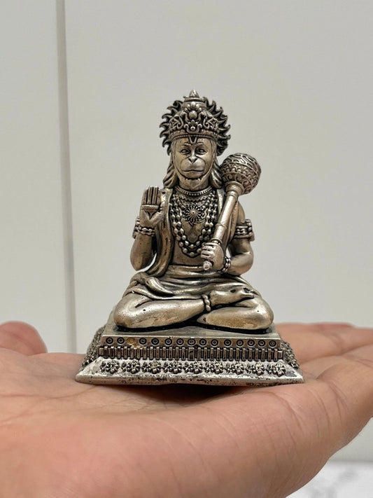 SILVER HANUMAN IDOL
