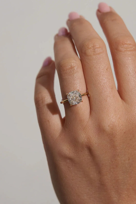 CUSHION SOLITAIRE RING