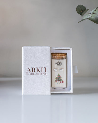 CHRISTMAS HEART STUDS