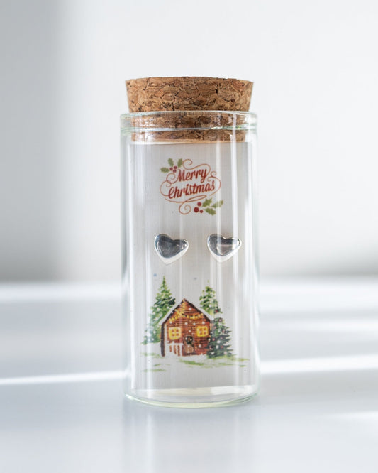 CHRISTMAS HEART STUDS