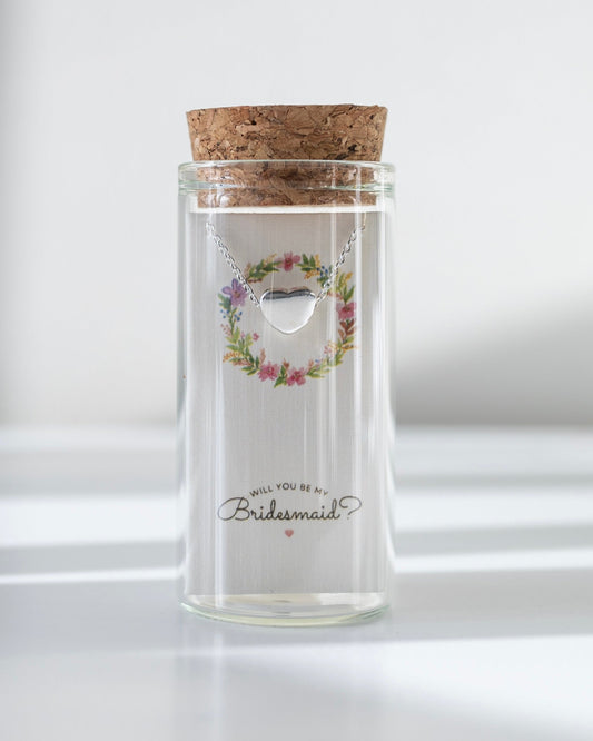 BRIDESMAID HEART NECKLACE