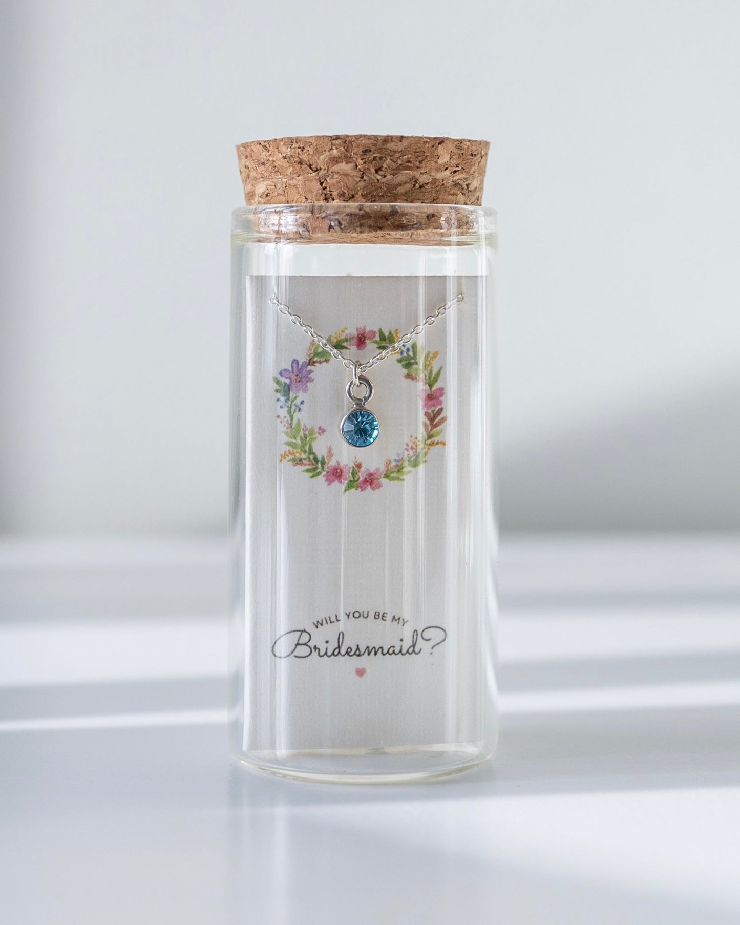 BRIDESMAID BIRTHSTONE NECKLACE