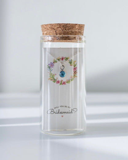 BRIDESMAID BIRTHSTONE NECKLACE