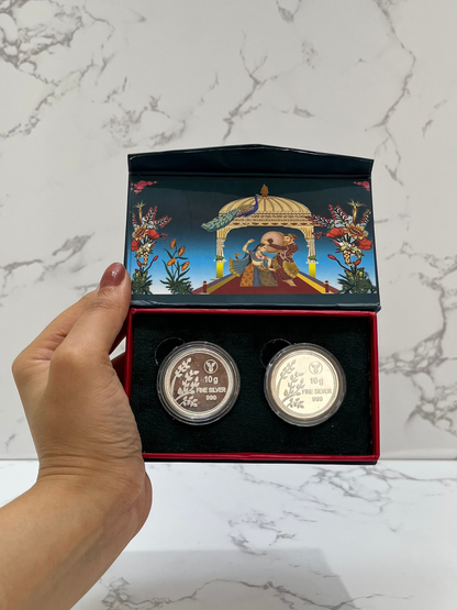 RADHA KRISHNA COIN SET