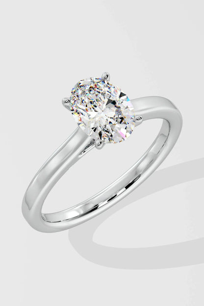 OVAL SOLITAIRE RING