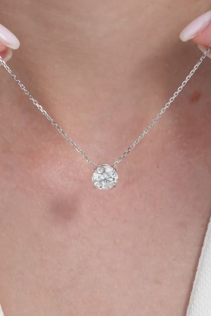ROUND SOLITAIRE NECKLACE