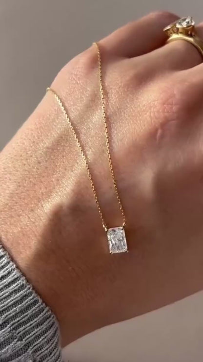 RADIANT SOLITAIRE NECKLACE
