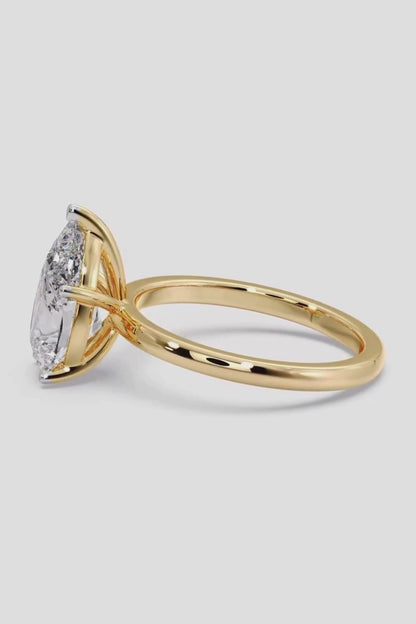 PEAR SOLITAIRE RING