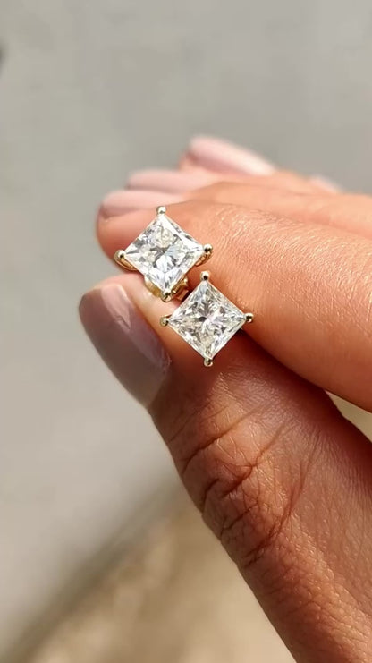 PRINCESS SOLITAIRE EARRINGS